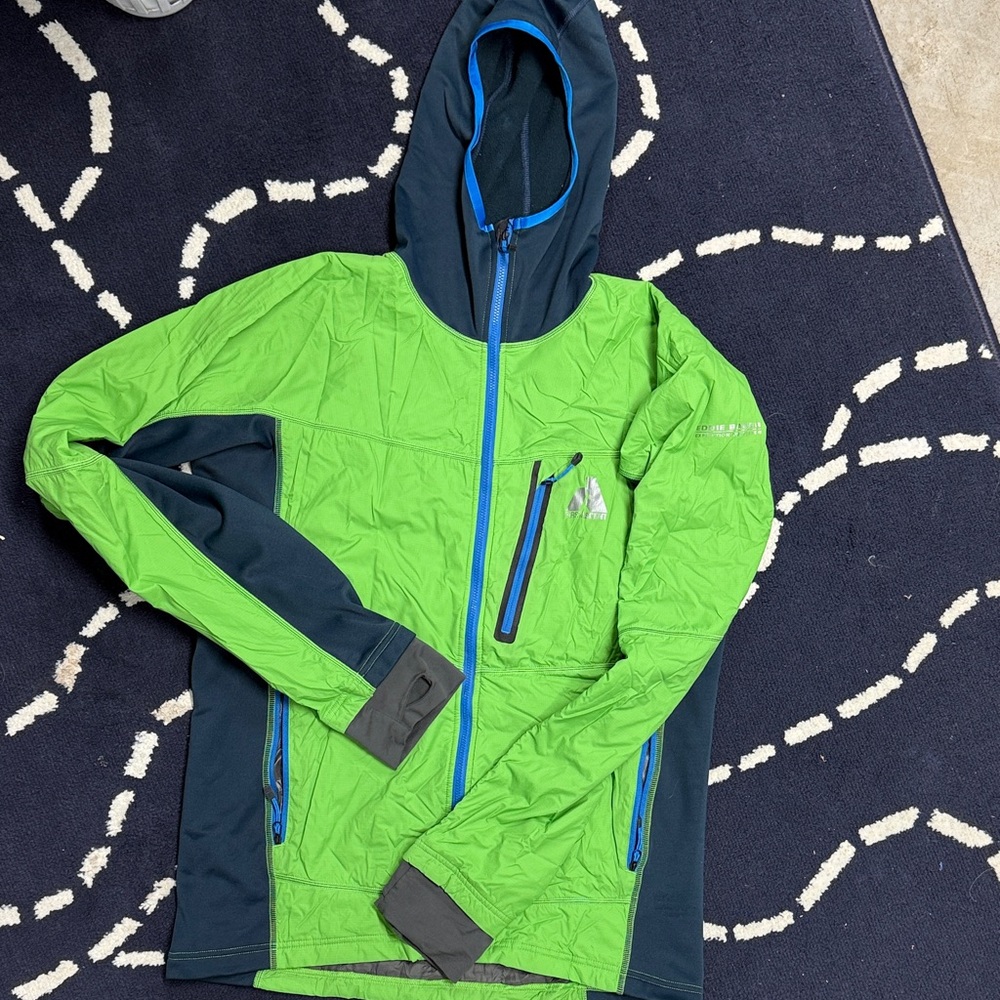 Eddie Bauer First Ascent Green and Blue Hooded Jacket
